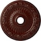 Ekena Millwork Bellona Ceiling Medallion (Canopies up to 3 5/8"), 23 5/8"OD x 3 5/8"ID x 1 1/8"P, Brushed Mahogany CM23BEBMF - alternate 1